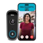 Qubo Smart Wi-Fi Video Doorbell Pro 2K from Hero Group | Instant Phone Visitor Video Call | Intruder Alarm | 3MP 1296P Resolution | 2-Way Talk