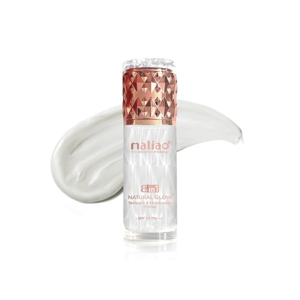 MALIAO 8-in-1 Natural Glow Skincare & Moisturizing Primer – SPF 30 PA++ | Brightening, Concealing, Anti-Aging, and Sun Protection
