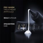 TRESemmé Silk Press Pre-Wash Treatment Ampoules, 4 x 15ml | Heatless Hair Straightening Treatment with Amino Peptides - Image 3