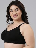 Enamor Women's Nylon Blend Non-Padded Bridal T-Shirt Bra - Non-Wired, Full-Coverage, Smooth Contour Lift for a Transformed Silhouette - Image 3