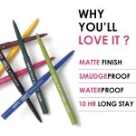Glam21 Peppy Vibes Eyeliner |Matte Finish Stays up to 10 Hours |Smudge-Proof & Water-Proof |Long Lasting Eyeliner | Precision application| Blue Fizz-0.4g - Image 3