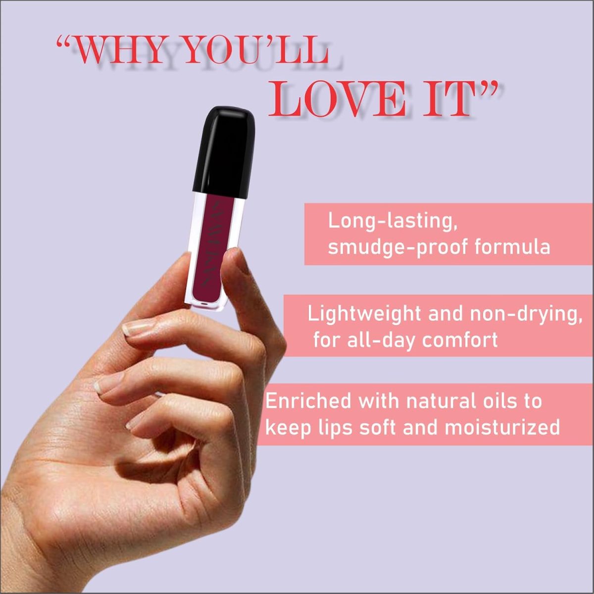Nandiayan Cutie Mini Liquid Lipstick combo pack of 10 – Waterproof, Matte, Long Lasting, Smudge-Proof Nude Pink, Wine, Brown, Coffee, Red, Mauve | Lipstick Combo Pack Gift Set for Women & Girls - Image 5