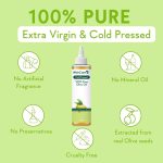 WishCare® 100% Pure Premium Cold Pressed Olive Oil for Hair & Skin - 200ml - Image 3