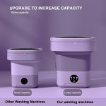 Drumstone [𝟏𝟓 𝐘𝐄𝐀𝐑𝐒 𝐖𝐀𝐑𝐑𝐀𝐍𝐓𝐘] Mini Washing Machine Foldable, Portable Laundry Tub, Compact Washer for Baby Clothes, Underwear & Small Items – Perfect for Apartments - Image 2