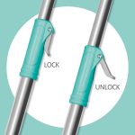 Spotzero By Milton Stainless Steel Spin Mop Rod with Extendable Handle Without Head & Refill,Silver - Image 4
