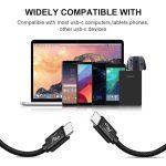 Wayona USB C to USB C 65W 6FT/2M Long Fast Charging Cable Compatible with iPhone 16,iPhone 15 Series,Samsung S25 Ultra, S24,Fold,Flip,OnePlus,Nothing Phone 2,Laptops & Macbook (2M, Black) - Image 5