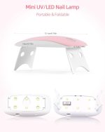 SUNUV Uv Nail Lamp,Sun Mini2 6W Led Nail Lamp For Gel Polish With 2 Timing Setting (45S/60S, Pink) - Image 5