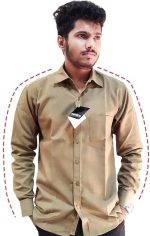 Khaki Full Sleeve Shirt for Workers & AUTO Drivers
