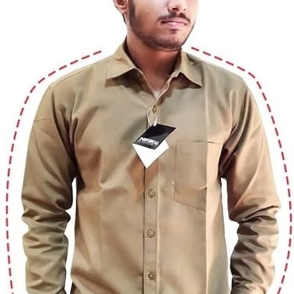Khaki Full Sleeve Shirt for Workers & AUTO Drivers