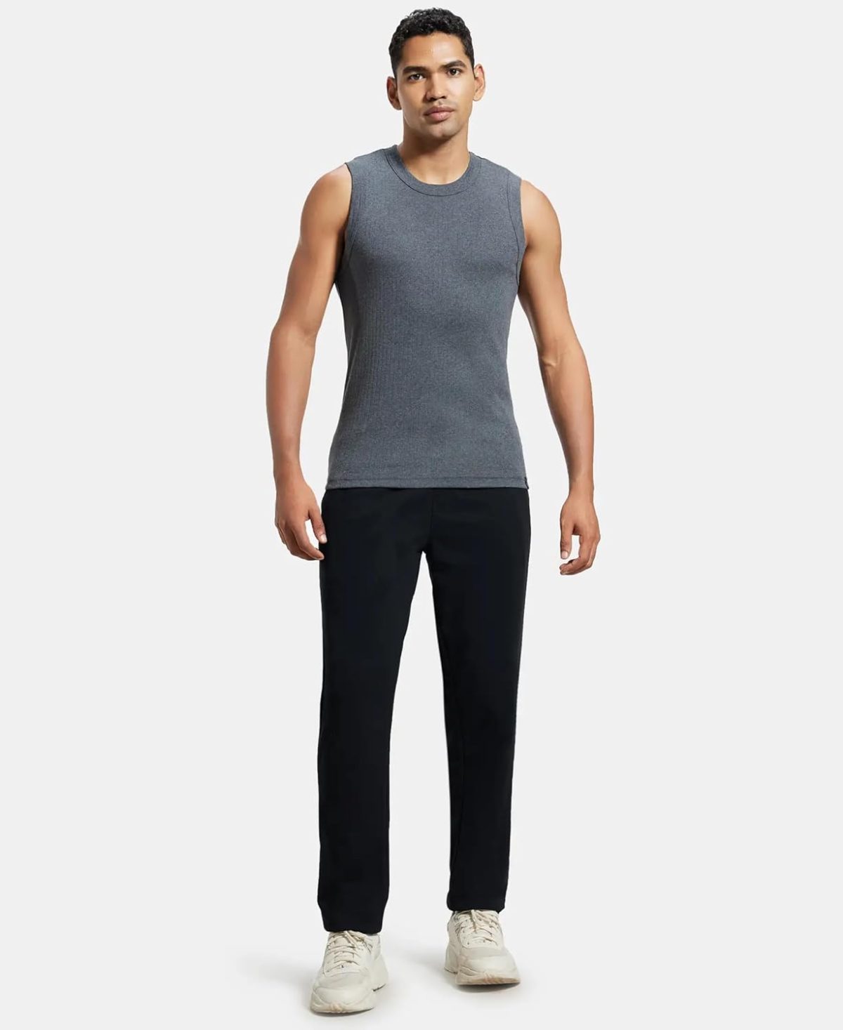 Jockey Men's Solid Regular Fit Vest - Image 7