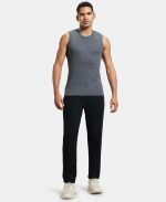 Jockey Men's Solid Regular Fit Vest - Image 7