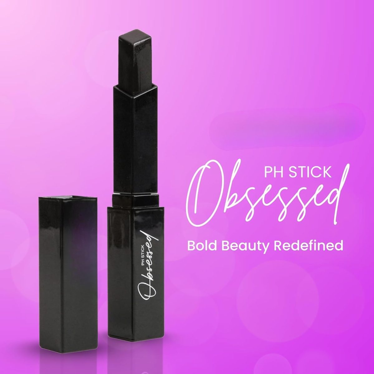 PH - Color Changing Black to Pink Sheer Tint, Lipstick for Dusky Skin Tone, Matte Lipstick Waterproof, Long Lasting, Non-Transfer, Smudge-Proof - Image 3
