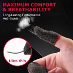 Humble Gaming Thumb & Finger Sleeves – Anti-Slip, Sweat-Proof, High Precision for PUBG, COD, Freefire & Other Mobile Games – Breathable, Washable & Universal Fit – 2 Pairs (4 Pcs) - Image 3