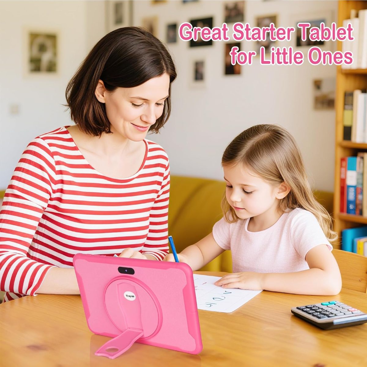 Trayoo Kids Tablet, 10 Inch Tablet for Kids (Pink) - Image 7