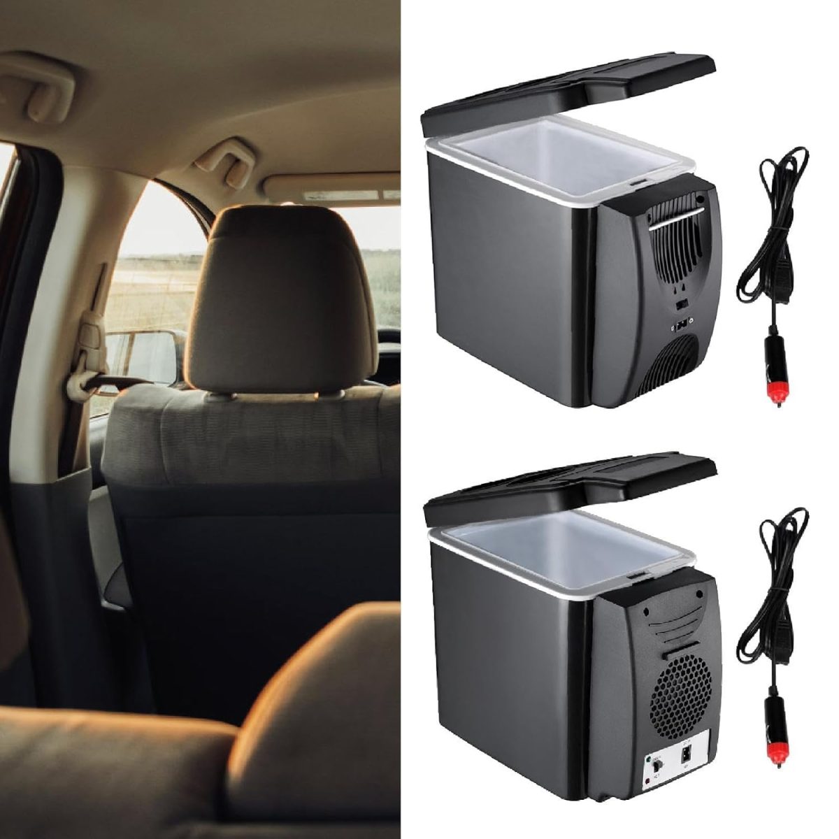 STYLEHEAVEN Small Car Refrigerator Freezer Cosmetics Dorm Room Picnic Mini Fridge Cooler Double Holes|Home & Garden|Major Appliances|Refrigerators & Freezers|Mini Fridges - Image 4