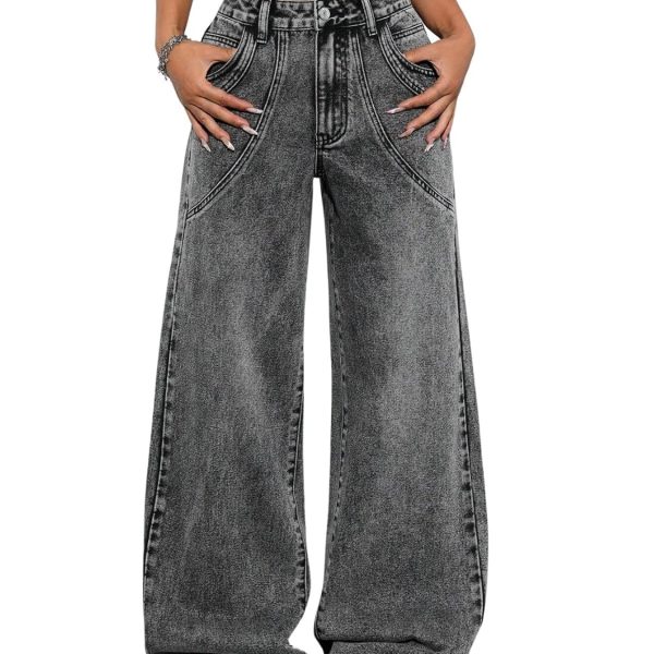 GRECIILOOKS Cotton Lycra Jeans for Women