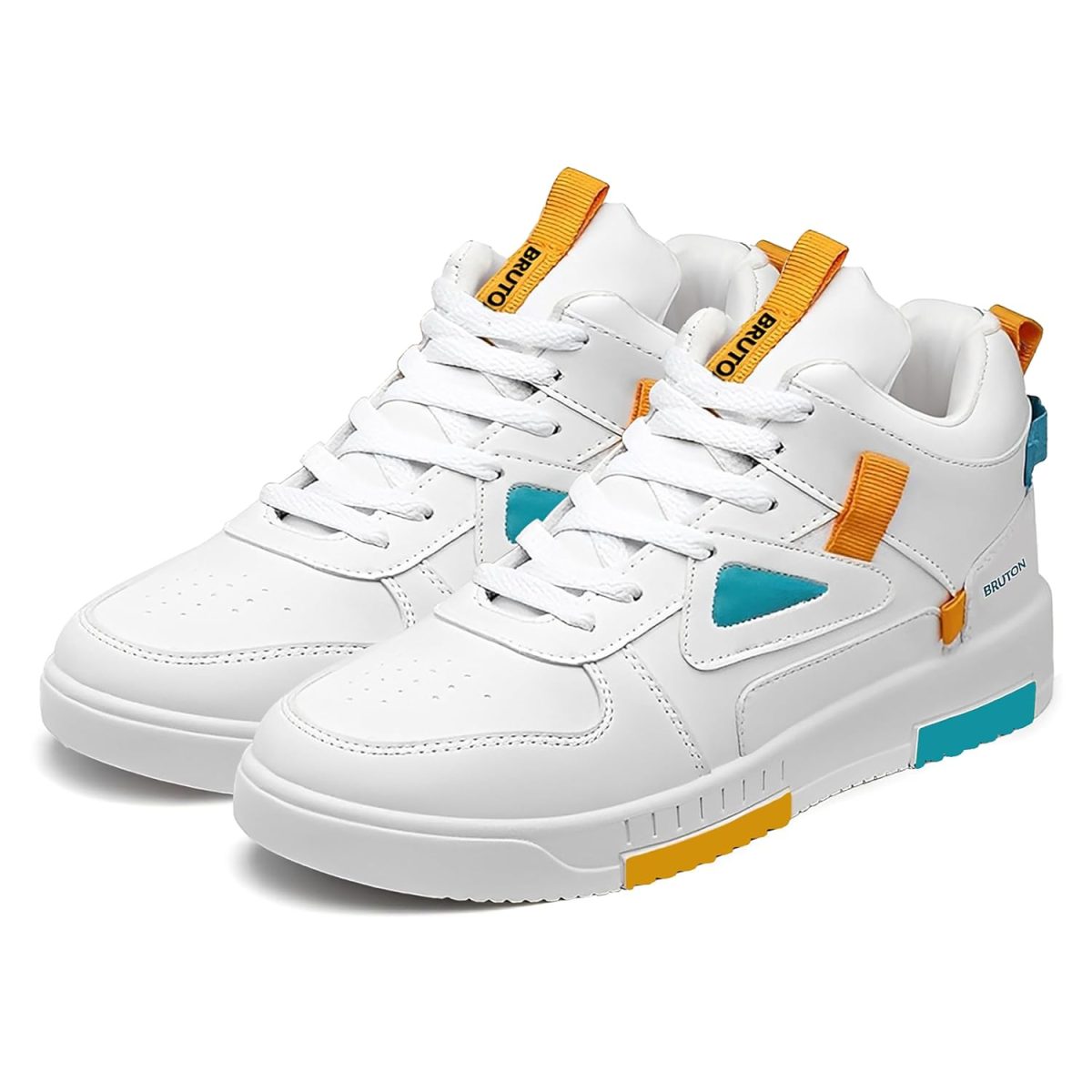 BRUTON Stylish Sneakers Casual Shoes for Men's & Boy's- White