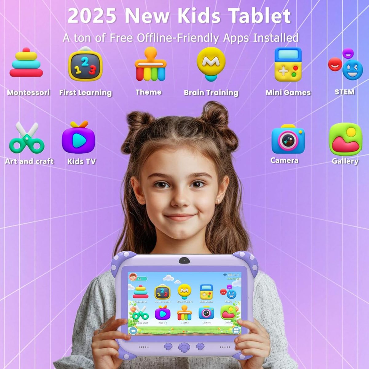 YINOCHE Tablet for kids ages 3-7 - Image 2