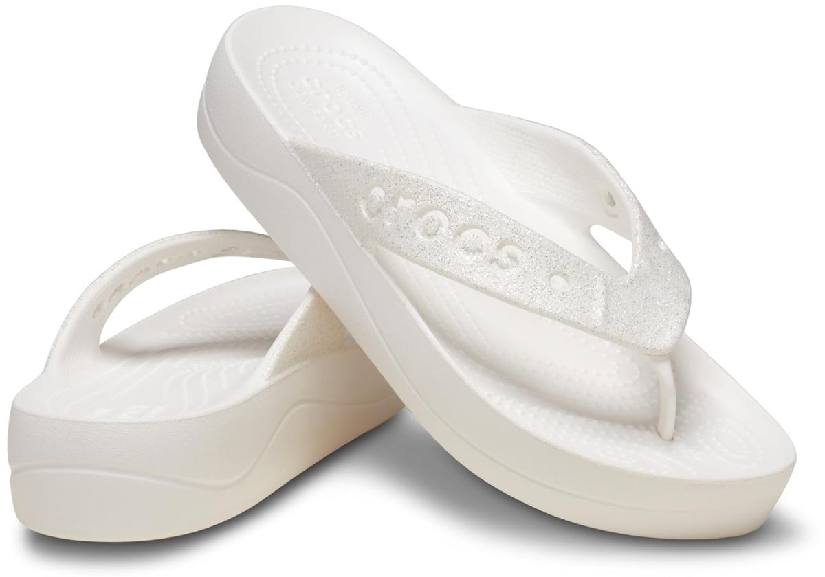 Crocs Women Baya Platform Flip Whi Croslite Flip | 208395-100 | - Image 3