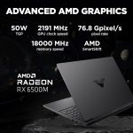 HP Victus Gaming Laptop,AMD Ryzen 5 5600H,4GB AMD Radeon RX 6500M Graphics,15.6-Inch (39.6 Cm),FHD,144Hz,8GB DDR4,512GB SSD,Backlit KB,B&O,Dual Speakers (Silver,2.37 Kg),fb0158AX,with Windows 11 - Image 3