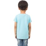 LIMIT Fashion Store Boy's Plain Regular fit T-Shirt (SBKT173f_Sky Blue 13 Years-14 Years) - Image 2