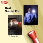 Eveready Apollo DL20, Rechargeable 1W Torch Cum 1.4W Emergency Sidelight/Face Light, Type-B/Micro USB Fast Charging, Overcharge & Deep Discharge Protection, Powered by Li-Ion Battery - Image 7