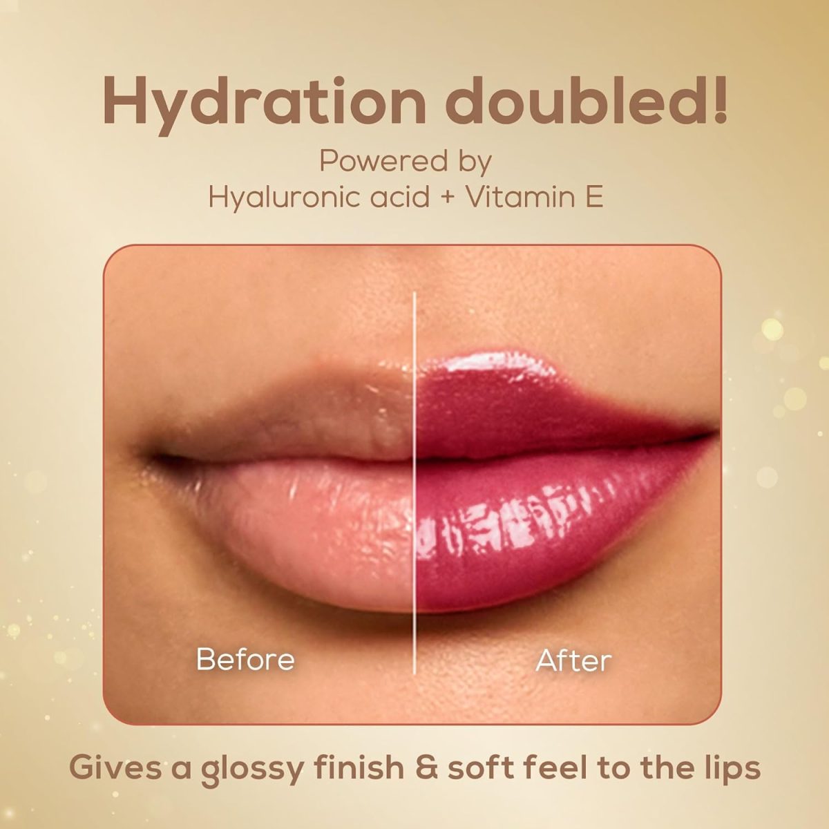 RENEE H2O Hydrating Liquid Lipstick - Mauve Ocean, Hydrating, Lightweight | Natural Lip Like Look | Glossy finish | Hyaluronic Acid, Peptides & Vitamin E Infused | 4 ml - Image 3