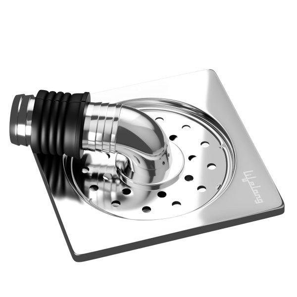 Lifelong 5 Inch Outlet Pipe Connector for Washing Machine | Bathroom Floor Drain Cover | Sink Strainer & Drain Filter | Anti-Overflow & Backflow Preventer | Sink Drainer & Drainage Cover (LLHIEG01)