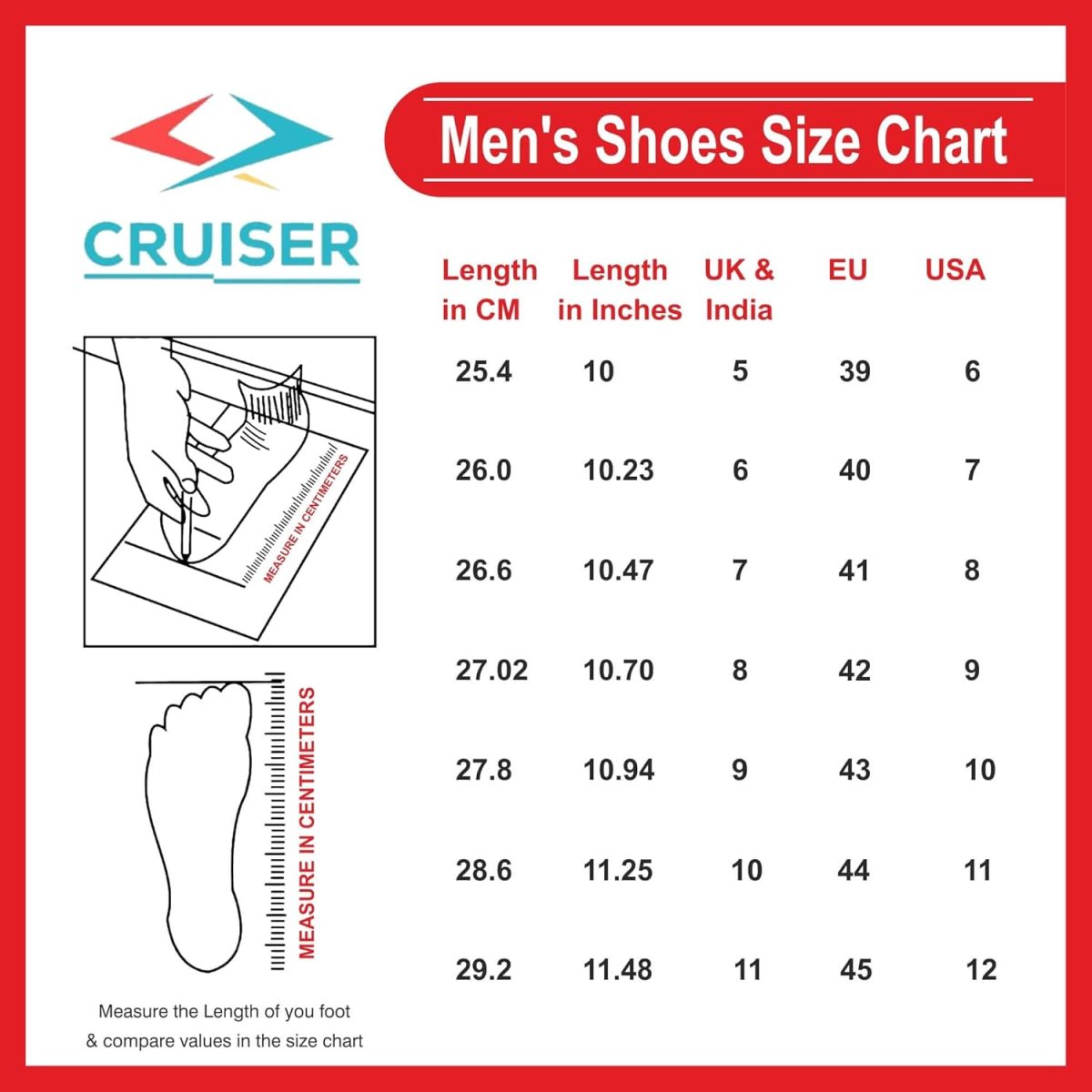 Cruiser Mens Casual Shoes | Trainers Comfortable Trendy Shoes|Classic Sneakers |Step Into Casual Cool | Perfect Pair for Relaxed Days (Blaze) - Image 6