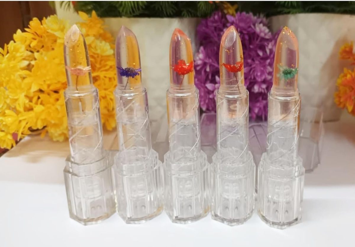 NAVMAV Beautiful Crystal Flower Transparent Color Changing Jelly Lipstick Glossy Finish,Waterproof Long Lasting Magic Lip Balm Lips Moisturizer 1pc - Image 3