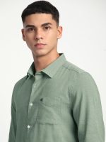 The Bear House Men's Solid Slim Fit Shirt - Image 6