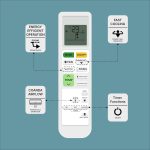 Zieva Compatible For Daikin Ac Remote Replacement For 1, 1.5, 2 Ton Split/Window Air Conditioner - Please Match The Original Remote (Ac 214 A),White - Image 5