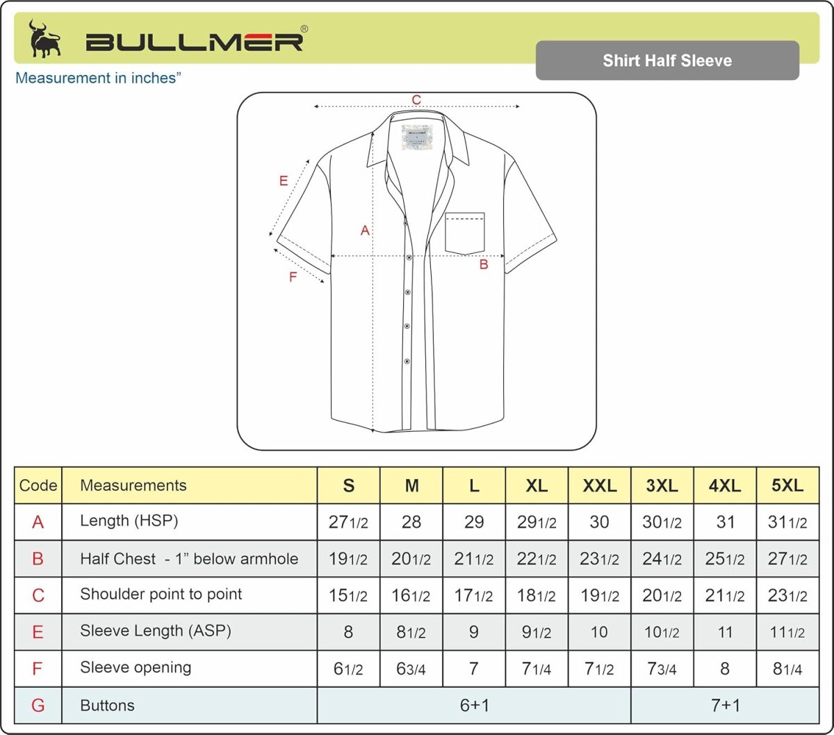 BULLMER Trendy Regular Fit Printed Half Sleeve Shirt for Men - Image 6