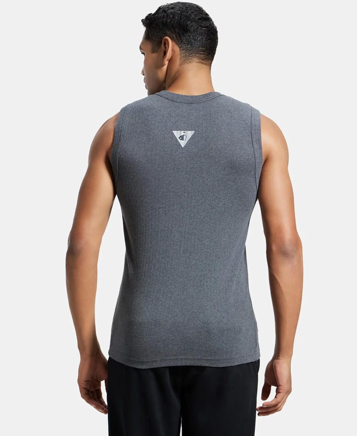 Jockey Men's Solid Regular Fit Vest - Image 5