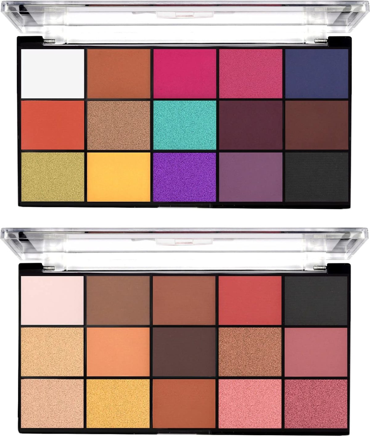 MARS 30 Shades Ultra Pigmented Fantasy Eyeshadow Palette(Shade-01+03), Multicolor Shimmery Finish