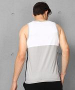 Alan Jones Clothing Men's Cotton Colorblocked Sleeveless Regular Fit T-Shirt - Image 4