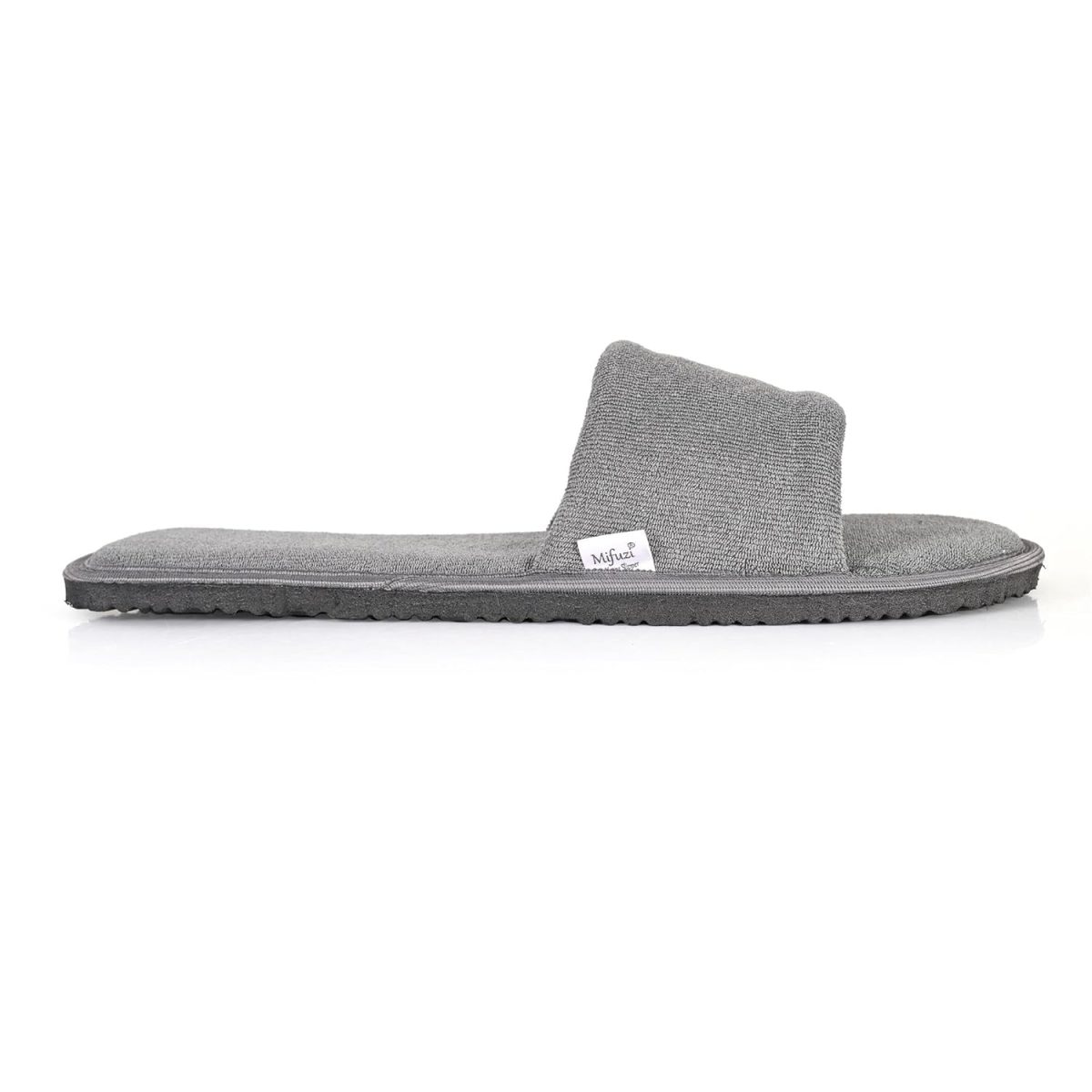 MIFUZI Men Home Slippers Open Toe Slides Slip on Comfortable Sole Lightweight Anti Skid Indoor Bedroom Room Indoor House Cloth Soft Slippers for Men - Image 6