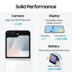 Samsung Galaxy Z Flip7 FE 5G Smartphone with Galaxy AI (White, 8GB RAM, 128GB Storage), Ultra Sleek Compact Design, 50MP High-Resolution FlexCam, Long-Lasting 4000 mAh Battery, All-New One UI 8 - Image 4
