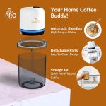 Basics - We Know Your Needs! Coffee Beater Pro - Automatic | Whipped Butter | Egg Beater | Pancake Mixer | Pakoda Batter, Electric 40 W, Brown - Image 2
