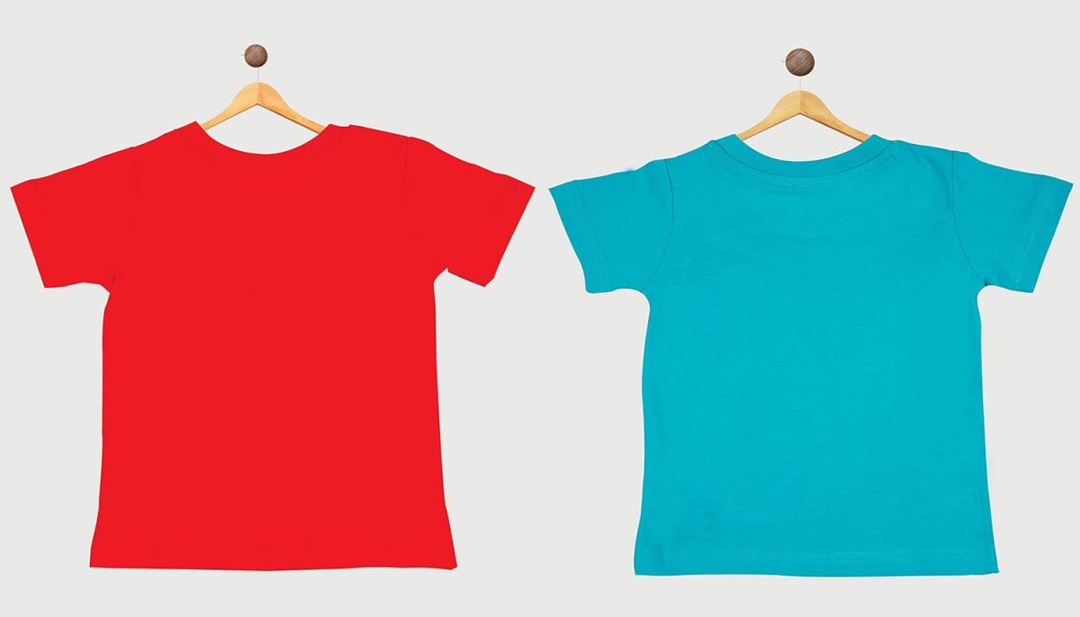 BODYCARE Kids Infantwear Boy's Red & Blue Printed Round Neck Regular Fit T-Shirt Pack Of 2,Cotton,12 Months-18 Months - Image 2