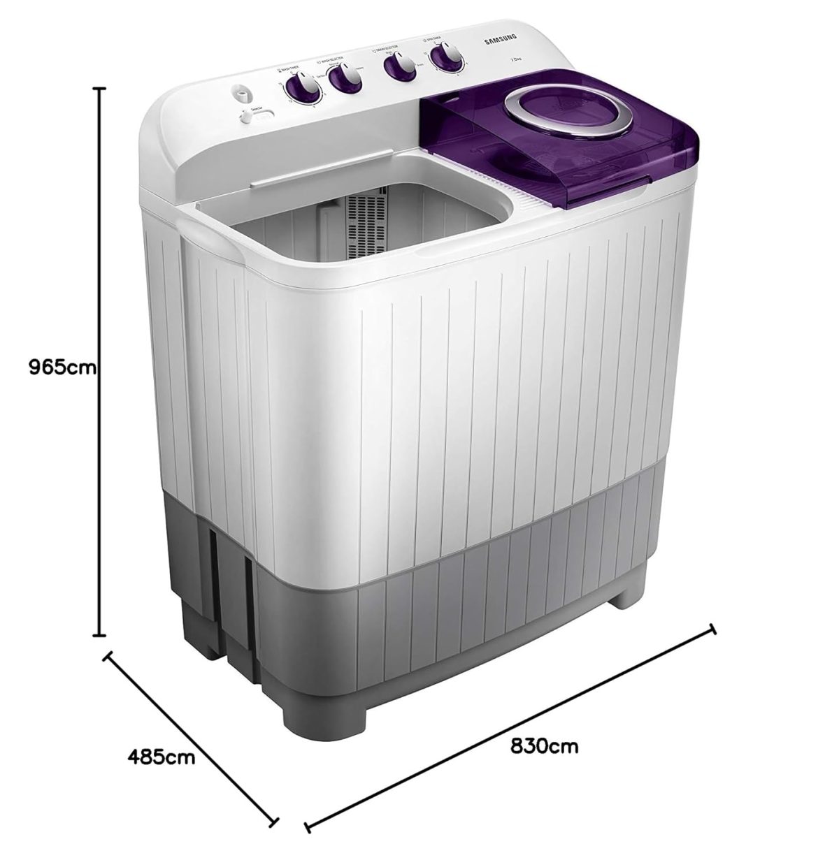 Samsung 7 Kg Inverter 5 Star Semi-Automatic Top Load Washing Machine Appliance, Top Load (WT70M3200HL/TL, Light Grey, Air turbo drying) - Image 7