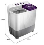 Samsung 7 Kg Inverter 5 Star Semi-Automatic Top Load Washing Machine Appliance, Top Load (WT70M3200HL/TL, Light Grey, Air turbo drying) - Image 7