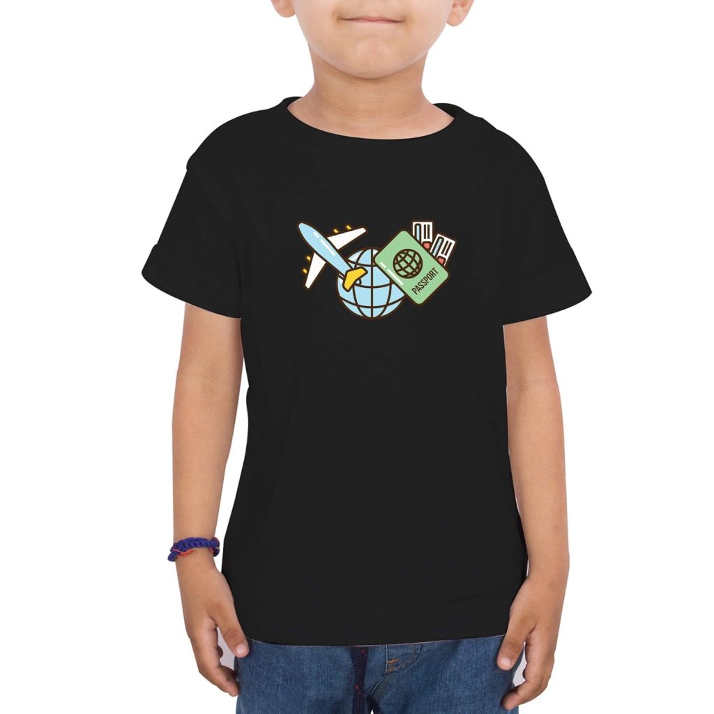 FADE COLLECTION - Passport Travel Kids T-Shirt (Boys/Girls)