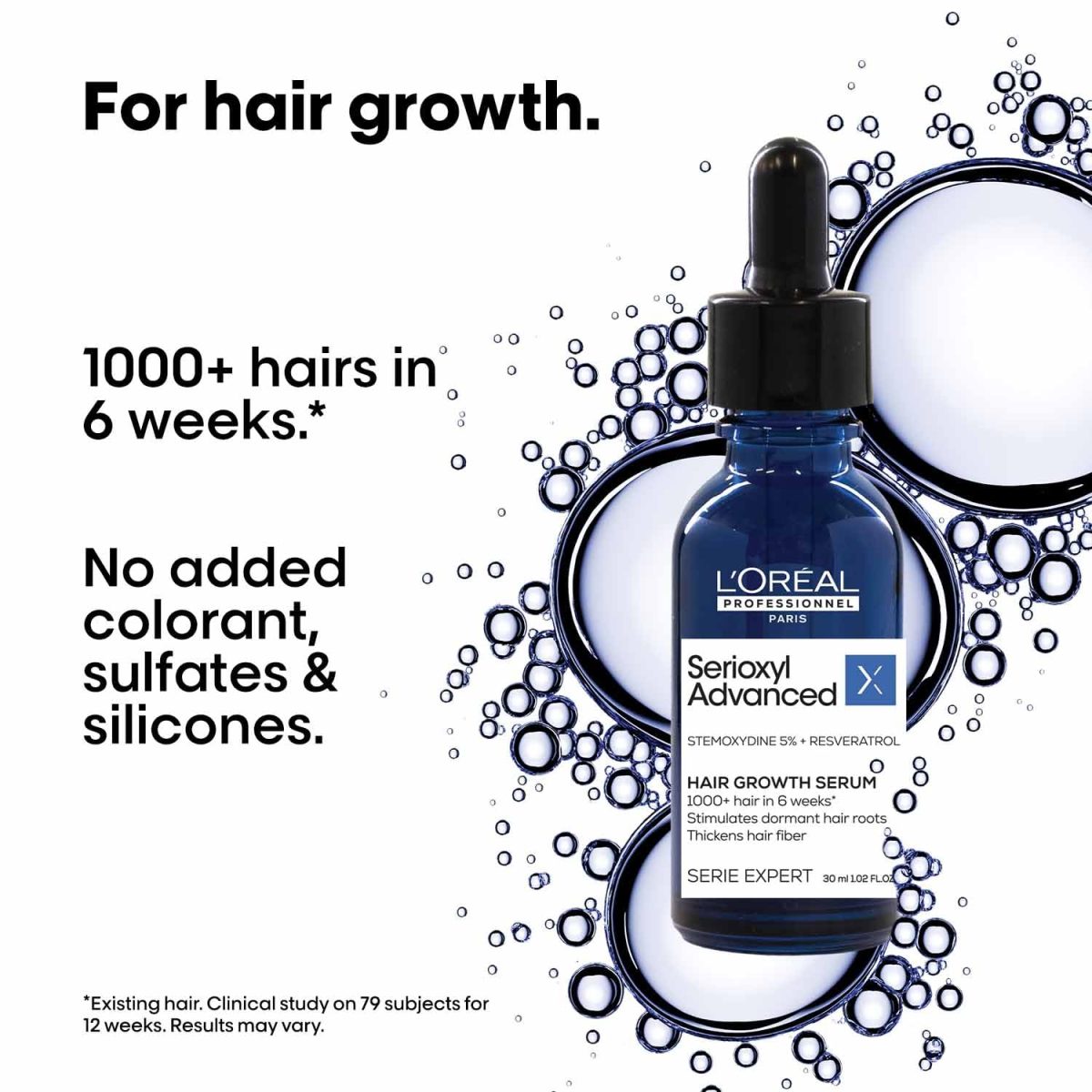 L’Oréal Professionnel Scalp Advanced Serioxyl Advanced Density Activator Serum | Leave-In Serum for Hair Growth with 5% Stemoxydine | Spray Format for Men & Women - Image 2