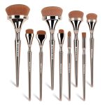 Majestique Premium Makeup Brush Set – Soft Synthetic Hair Brushes for Flawless Foundation, Blending, Eyeshadow & HD Powder – Professional Cosmetic Brush Kit for Women & Makeup Artists - (9 Pieces)