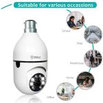 DDLC Wi-Fi Bulb CCTV Camera 1080p Wireless PTZ Bulb Shape Indoor 360° Smart Home Security Light Vision 24x7 Continuous Recording with Motion Sensor LED Lights PTZ Bulb Shape V380 Pro - Image 8