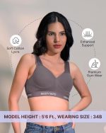 BODYSIZE Women's Everyday Wear Wire Free Padded Sports Bra SF-28 (Heavily Padded, Gym, Yoga Bra) | Everyday Wear, Sweat Absorbent, Soft Cotton Fabric for Ultimate Comfort (B Cup) - Image 2