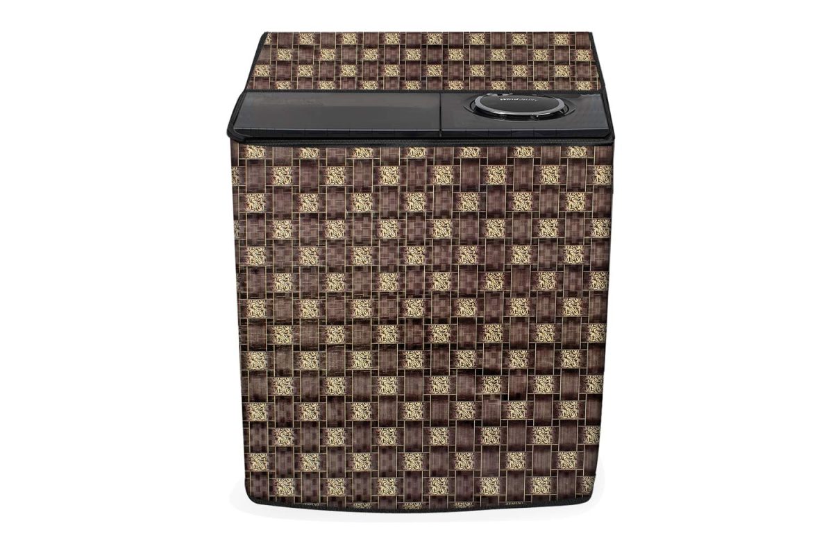 Stylista Washing Machine Cover Compatible for Whirlpool 10.5 kg semi Automatic ACE 10.5 XL Printed