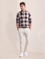 U.S. POLO ASSN. Mens Red Plaid Collared Neck Long Sleeve Men's Casual Shirts - Image 3