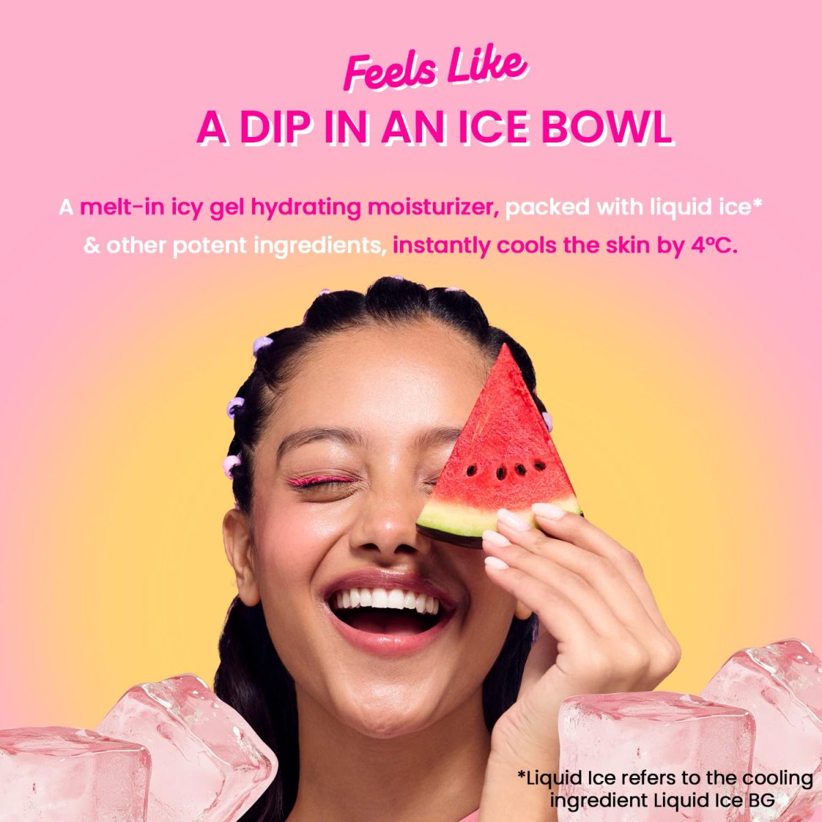 Dot & Key Watermelon Cooling Icy Gel Moisturizer | Instantly Cools Skin, Hyaluronic & Niacinamide | Controls Excess Oil, Boosts Radianc | Refreshes & Soothes Skin, Non-sticky & Non-greasy | 60g - Image 2